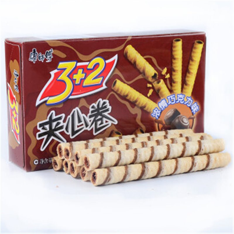 康师傅 3+2 夹心卷 巧克力味 55g